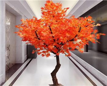 成都仿真樹廠家：仿真樹葉的制作材料是什么？