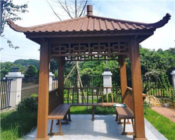防腐木涼亭破損后如何修復？成都仿木涼亭廠家告訴你